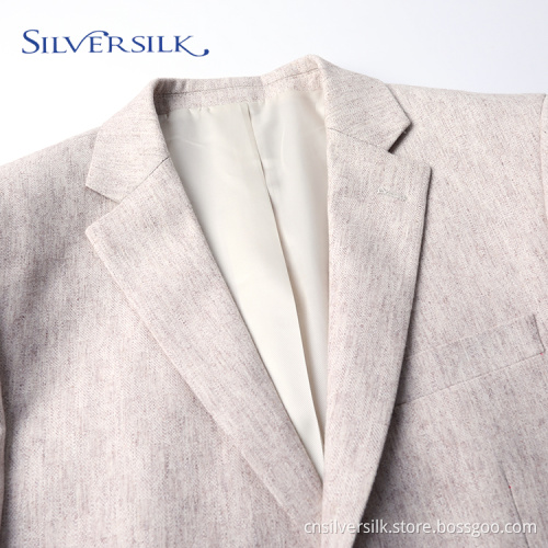 British Wool Polyester Two Button Jacket Man Blazer